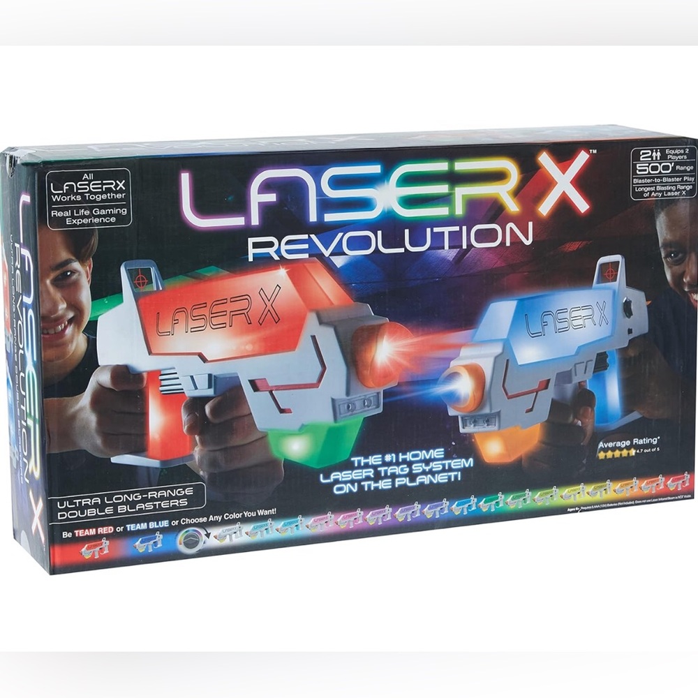 LASER X Revolution Two Player Long Range Laser Tag Gaming Blaster Set